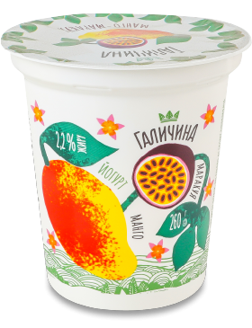 Йогурт Галичина Манго-Маракуйя 2,2%