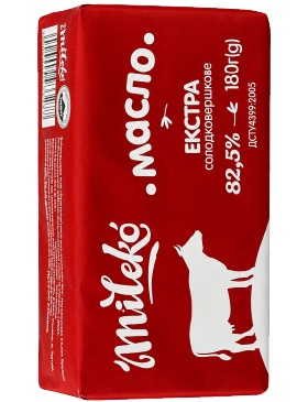 Масло Mileko Солодковершкове Екстр 82,5%