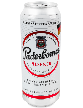 Пиво Paderborner Pilsner Світле 4,8% Ж/Б
