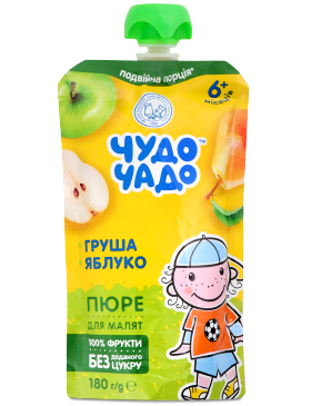 Пюре Чудо Чадо З груш і яблук без цукру