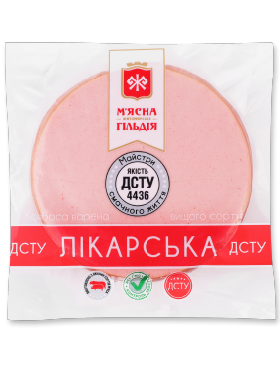 Ковбаса М'ясна Гільдія Лікарська в/г